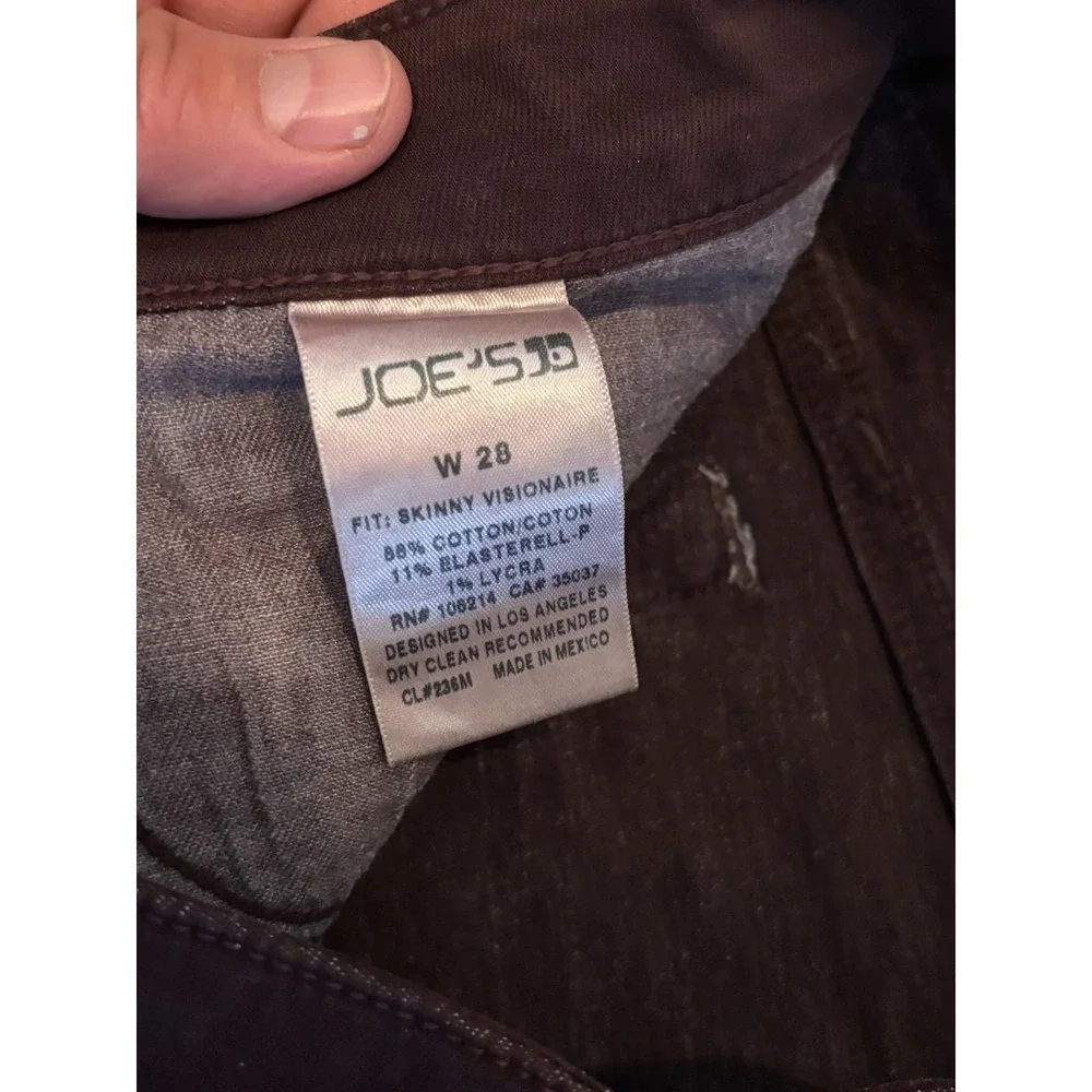 Joe's Jeans Womens 28 Visionaire Skinny Denim Purple Plum Stretch Casual